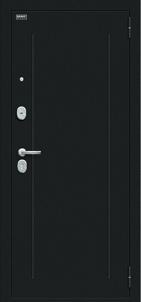Входная дверь Флэш, цвет: Букле черное/Off-white