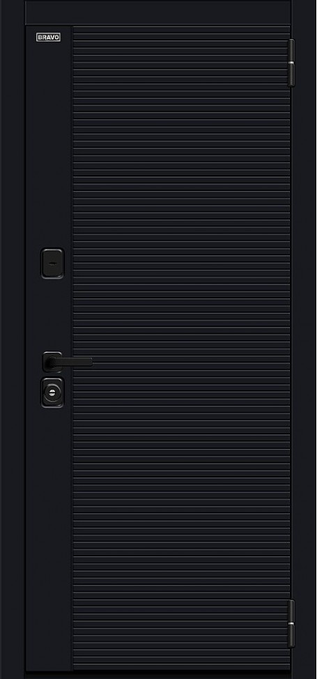 Входная дверь Джет-3 (RBE), цвет: Total Black/Snow Melinga