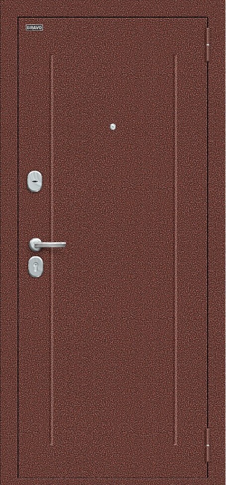 Входная дверь Любо Мини, цвет: Антик медный/Dark Barnwood