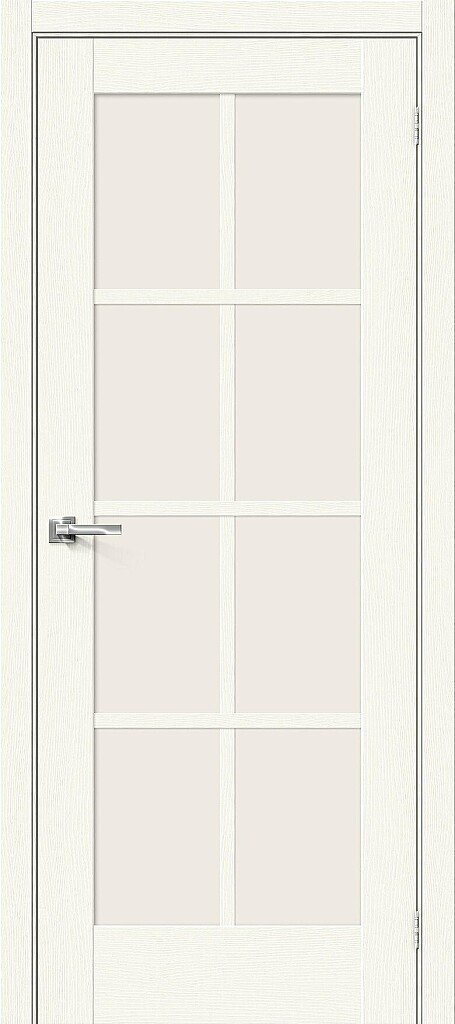 Межкомнатная дверь Прима-11.1, цвет: White Wood