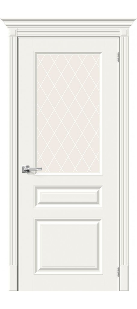 Межкомнатная дверь Скинни-15.1, цвет: Whitey эмаль
