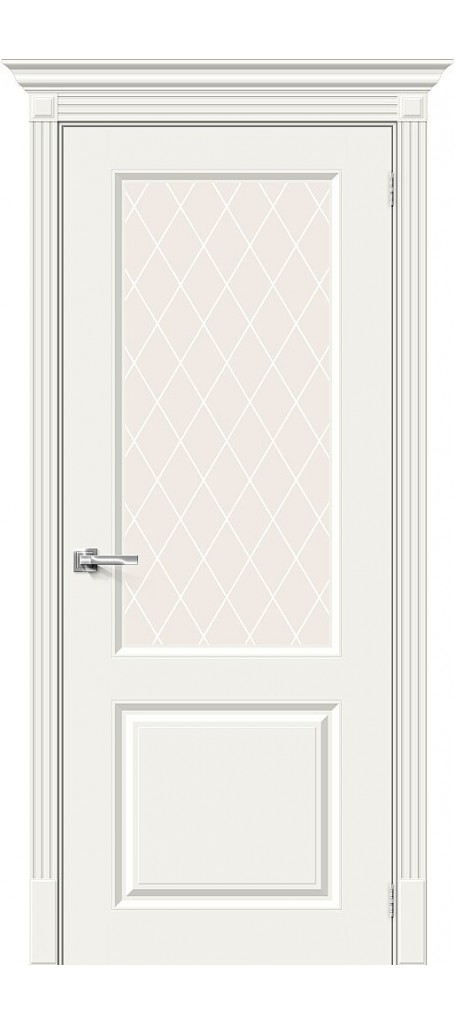 Межкомнатная дверь Скинни-13, цвет: Whitey эмаль