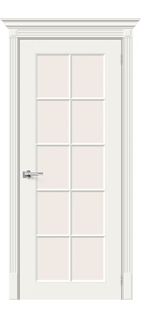 Межкомнатная дверь Скинни-11.1, цвет: Whitey эмаль