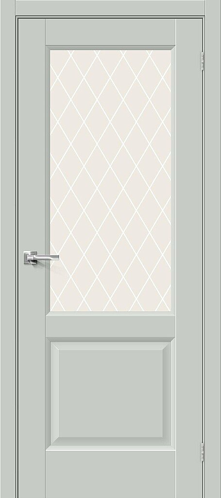 Межкомнатная дверь Неоклассик-33, цвет: Grey Matt