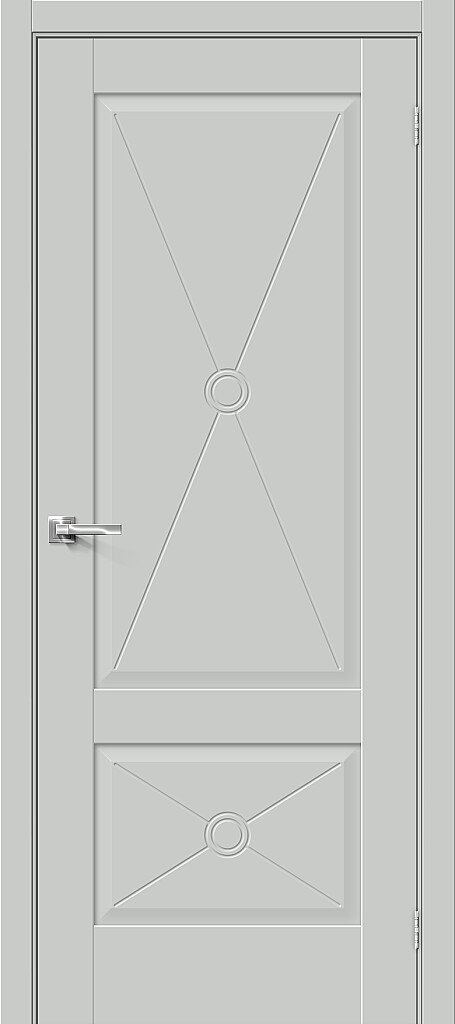Межкомнатная дверь Прима-12.Ф2, цвет: Grey Matt