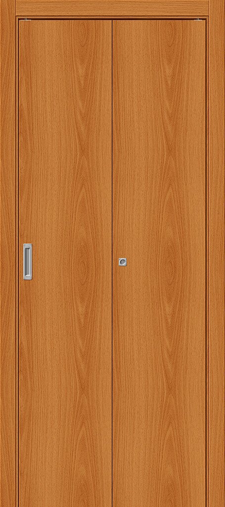 Складные двери Гост-0, цвет: Л-12 (МиланОрех)