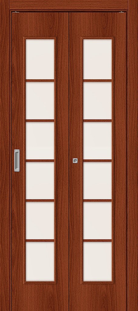Складные двери 2С, цвет: Л-11 (ИталОрех)