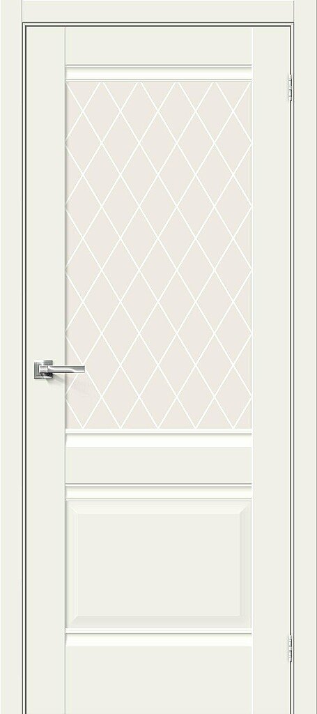 Межкомнатная дверь Прима-3, цвет: White Mix