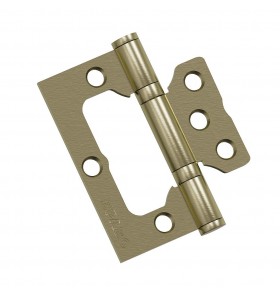 Петля без врезки стальная Bravo F-4-2BB 75*64*2,5 (универс.), цвет: AB Бронза