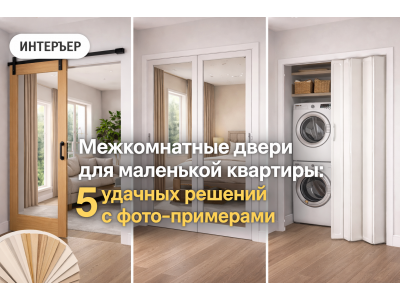Межкомнатные двери для маленькой квартиры: 5 удачных решений с фото‑примерами