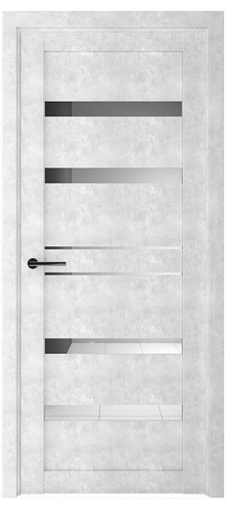 Межкомнатная дверь Бетон Дрезден; светлый зеркало
