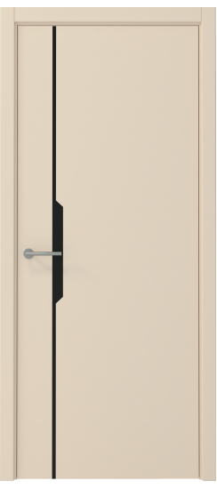 Межкомнатная дверь Графика-4 Сэнд Vinyl ПГ кромка Черная