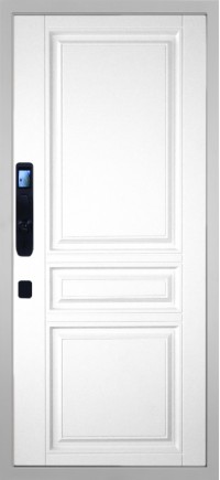 Дверь Гранит Пиано Смарт Белая - 018 Белый 16мм