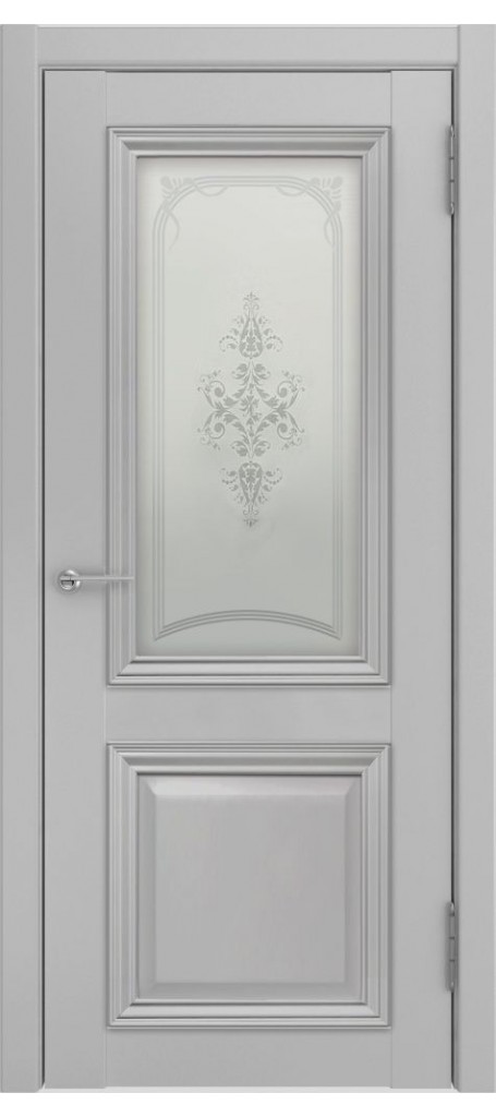 Межкомнатная дверь Лу-172 (серый эмалит)