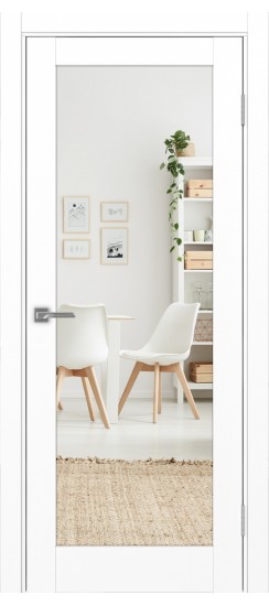 Межкомнатная дверь Турин_501.2 ЭКО-шпон Белый снежный