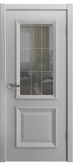 Межкомнатная дверь Скалино-2 ДО рефлектив, светло-серый