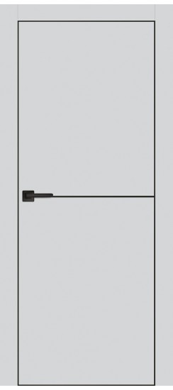 Межкомнатная дверь PX-19 черная кромка с 4-х ст. Агат
