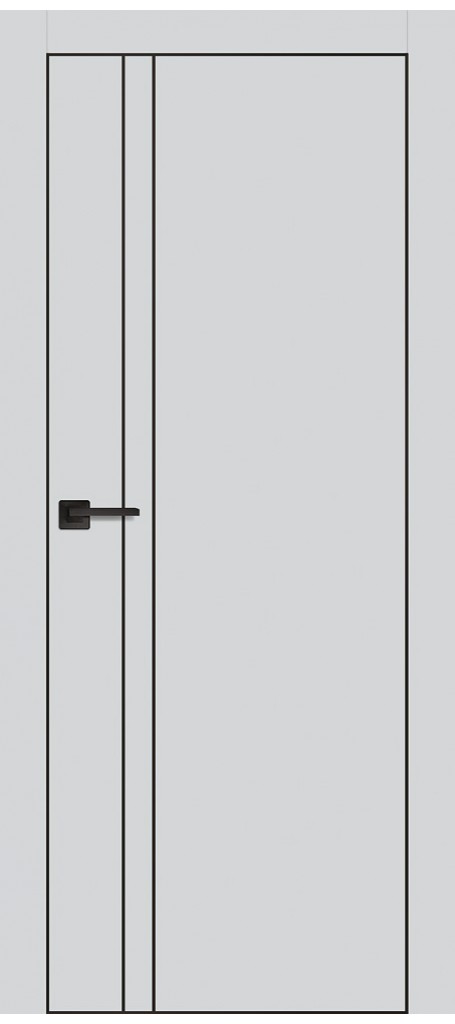 Межкомнатная дверь PX-20 черная кромка с 4-х ст. Агат
