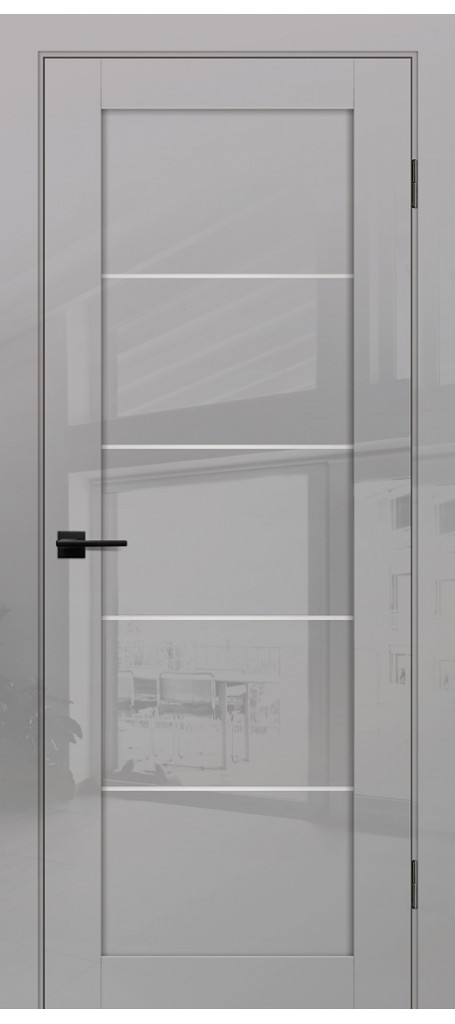Межкомнатная дверь G-15 Агат глянец со стеклом