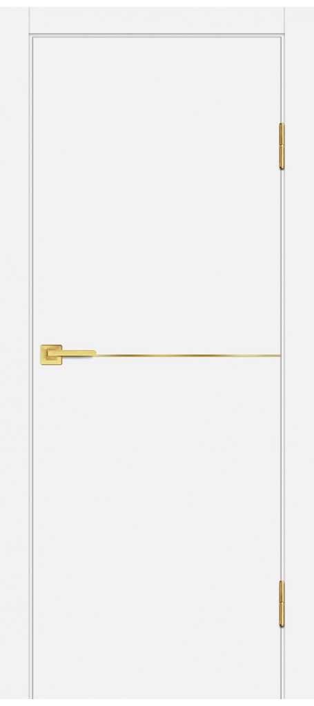 Межкомнатная дверь P-19 AL золотой молдинг