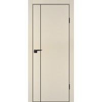 P-21 черный молдинг PET, кромка ABS черная c 4-х ст. Бежевый матовый 