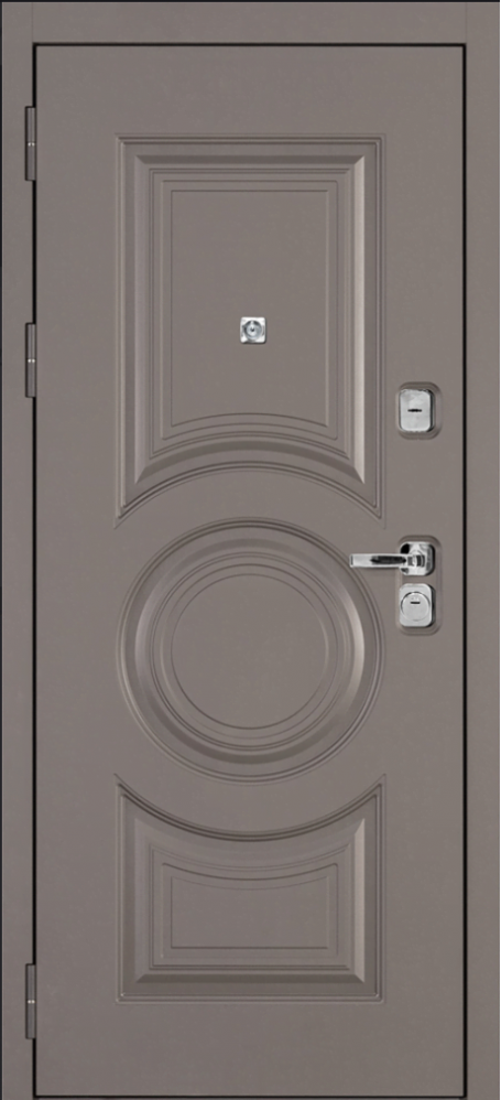 Входная дверь Плаза-177/PR-177 Коричнево-серый / Агат