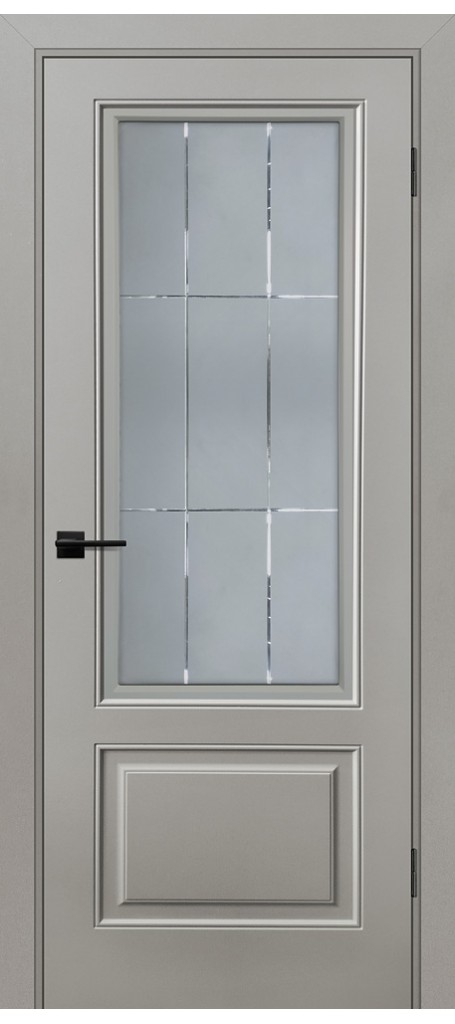 Межкомнатная дверь Смальта-Шарм 12 Malva со стеклом