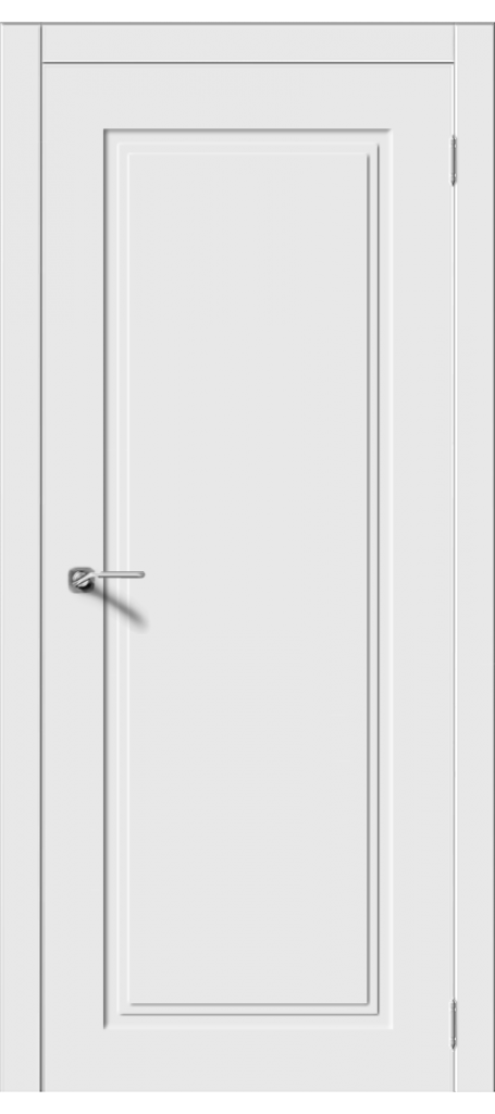 Межкомнатная дверь Квадро 6 белая эмаль 