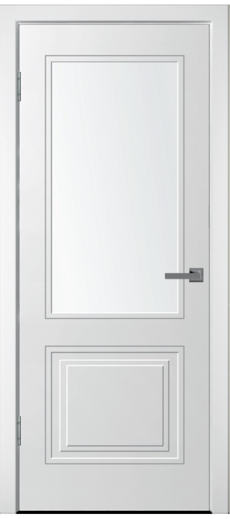 Межкомнатная дверьНео-2 Белая эмаль со стеклом