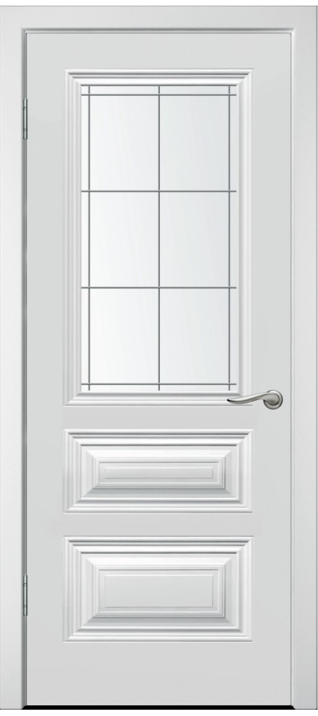 Межкомнатная дверь Симпл-3 ДО Эмаль белая