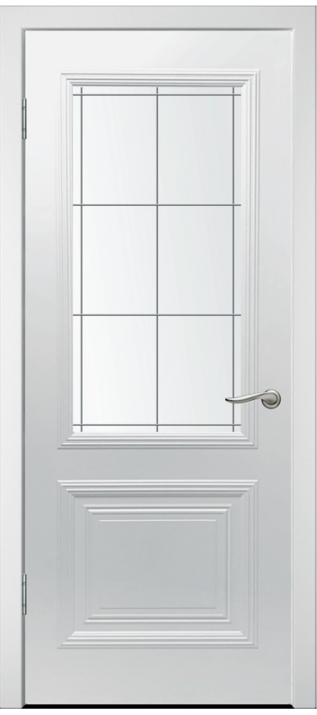 Межкомнатная дверь Симпл-6 ДО эмаль белая