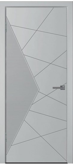 Межкомнатная дверь Синди-2 Серая эмаль RAL 7047