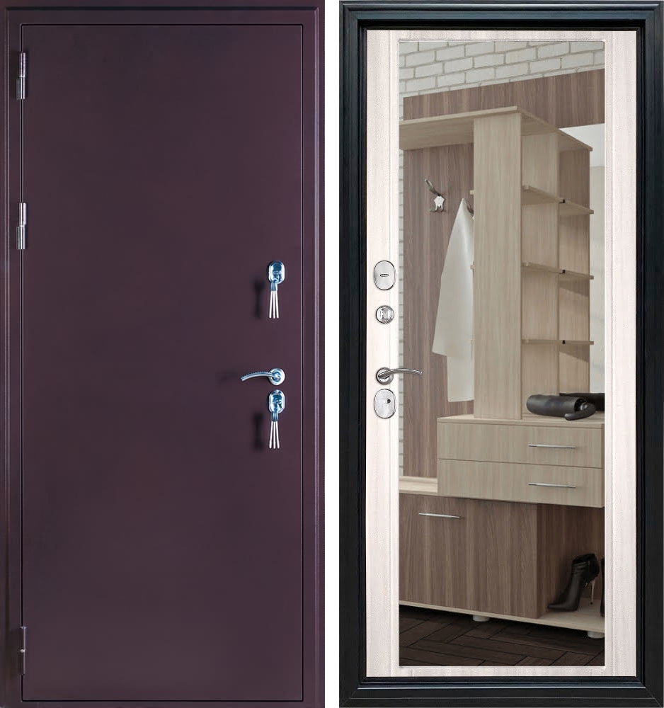 Гранит Терморазрыв - 017 Зеркало белый клен 16мм