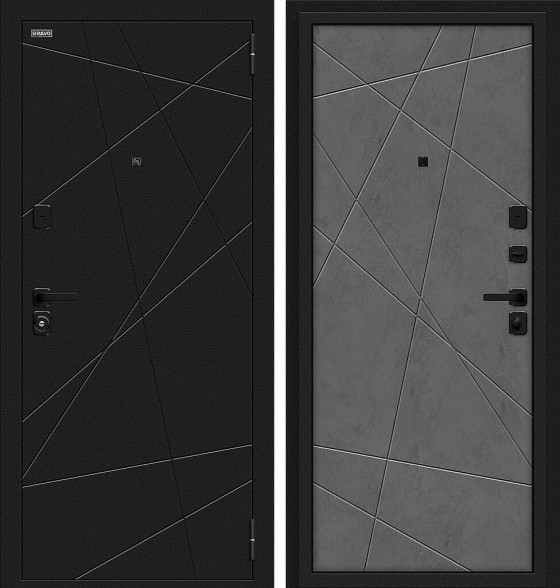 Граффити-5/SBlack, цвет: Букле черное/Slate Art