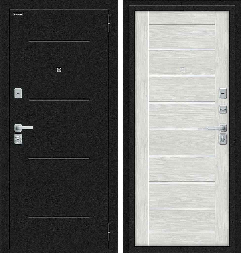 Техно/BChrome, цвет: Букле черное/Bianco Melinga