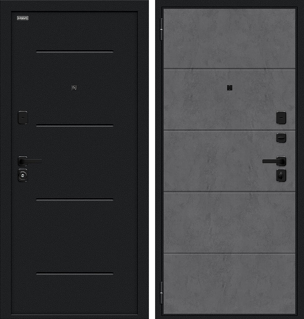 Граффити-1 Инсайд/SBlack, цвет: Букле черное/Slate Art