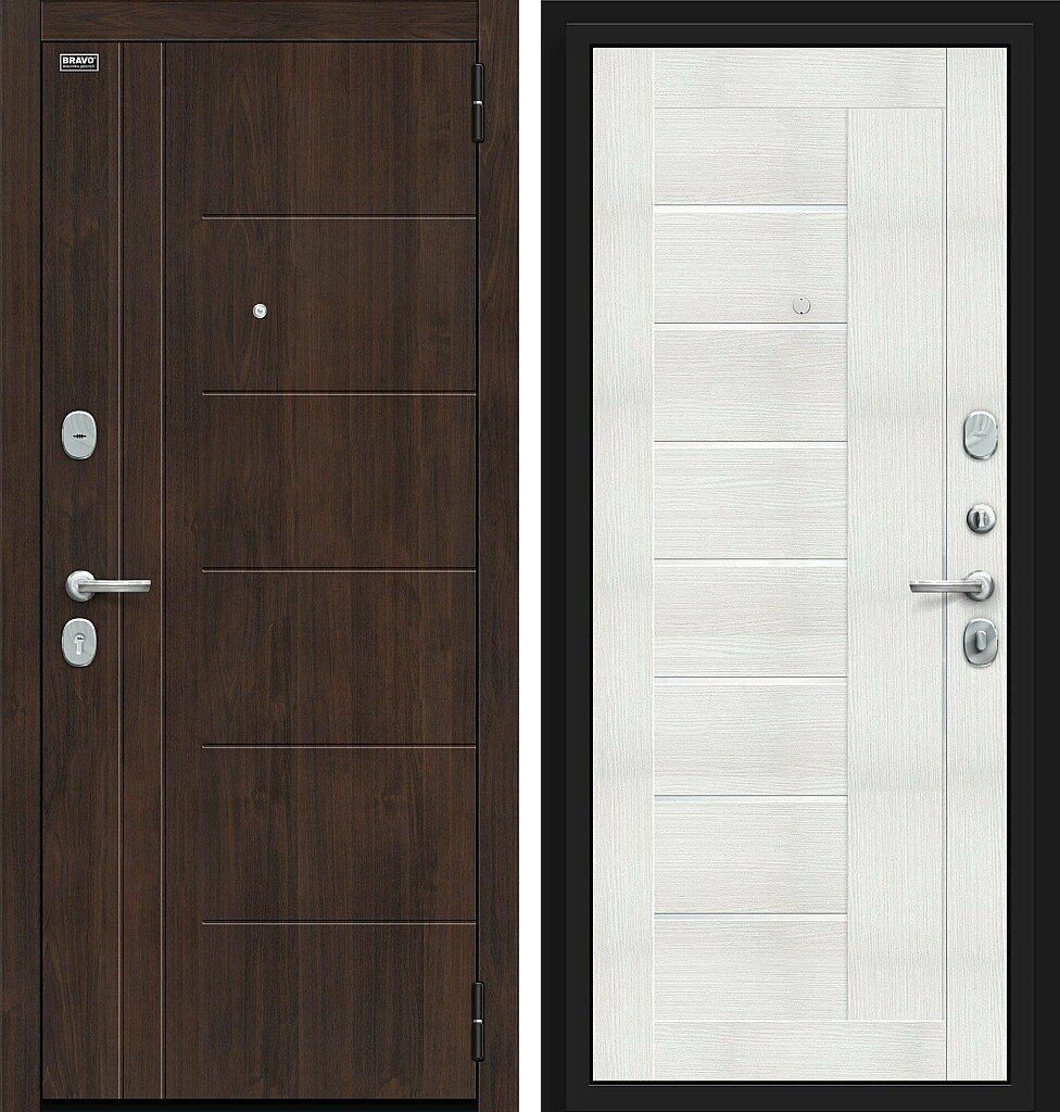 Входная дверь Модерн Kale, цвет: Almon/Bianco Veralinga