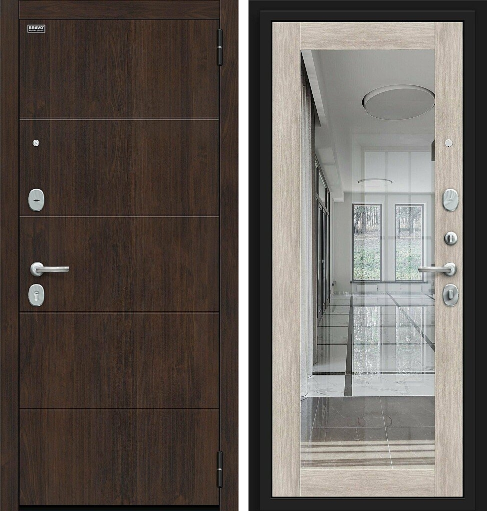 Входная дверь Флэт Kale, цвет: Almon/Cappuccino Veralinga