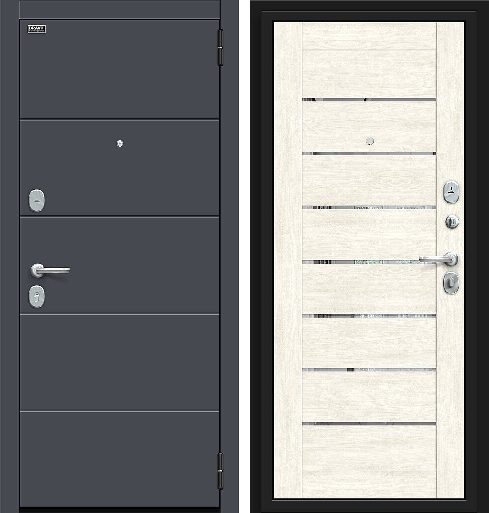 Входная дверь Прайд Kale, цвет: Graphite Pro/Nordic Oak
