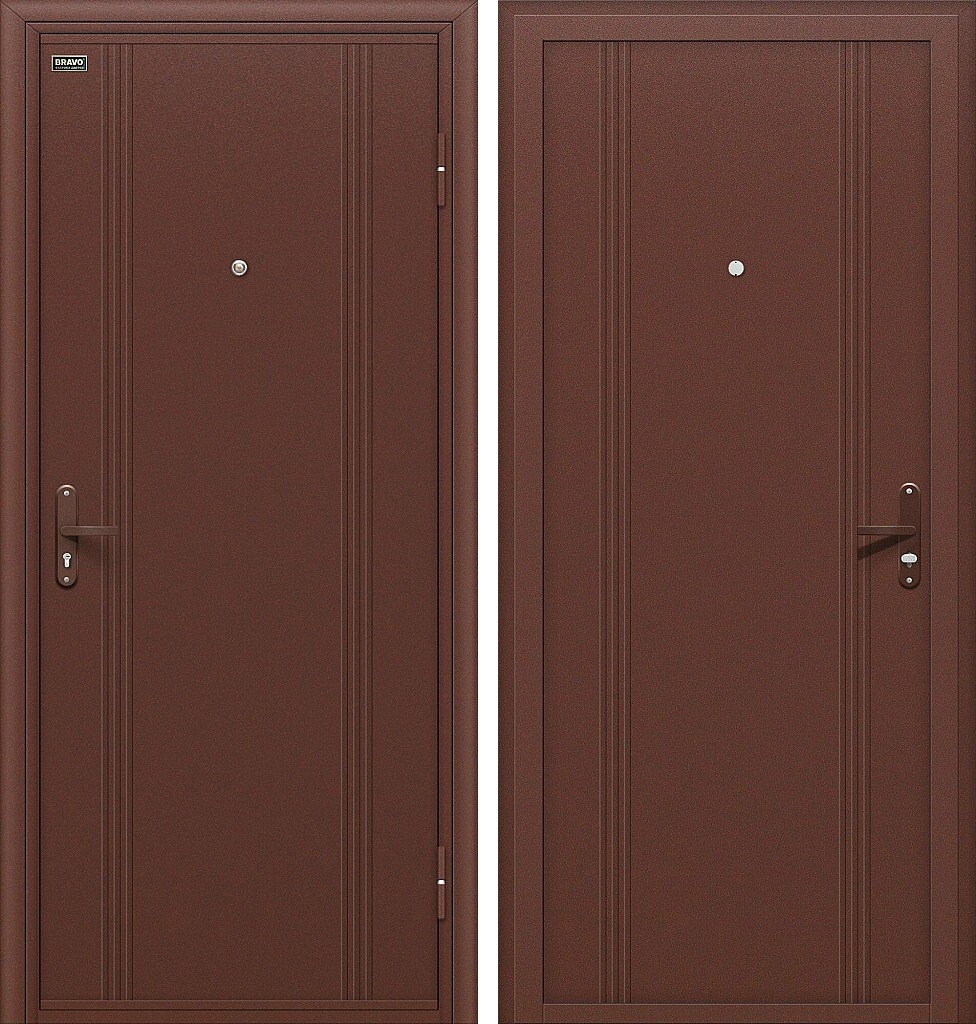 Входная дверь Door Out 101, цвет: Антик Медь/Антик Медь