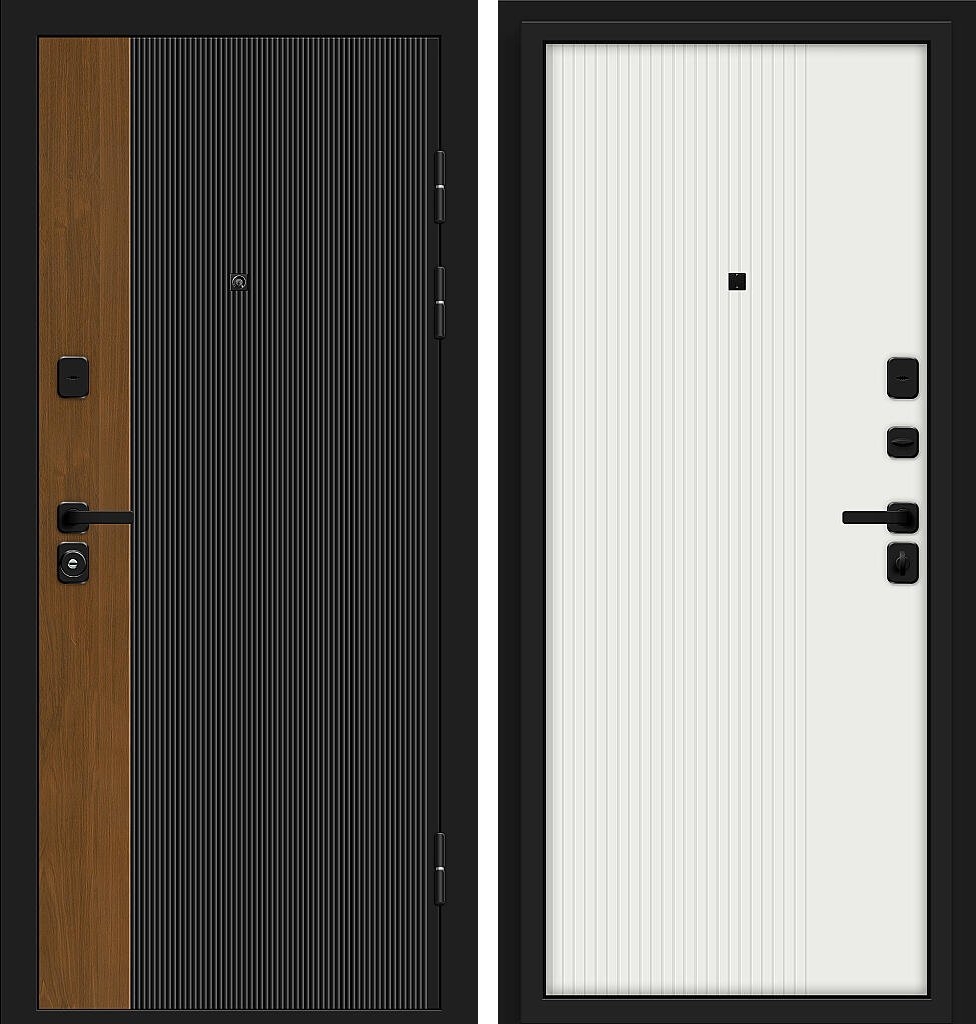 Optim Z-2 Вертикаль, цвет: Муар черный-Грецкий Орех/Белый