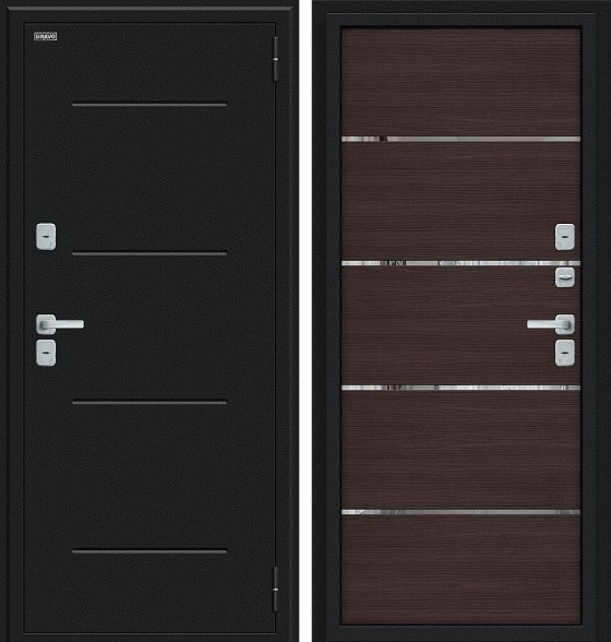 Лайн/BChrome, цвет: Букле черное/Wenge Melinga