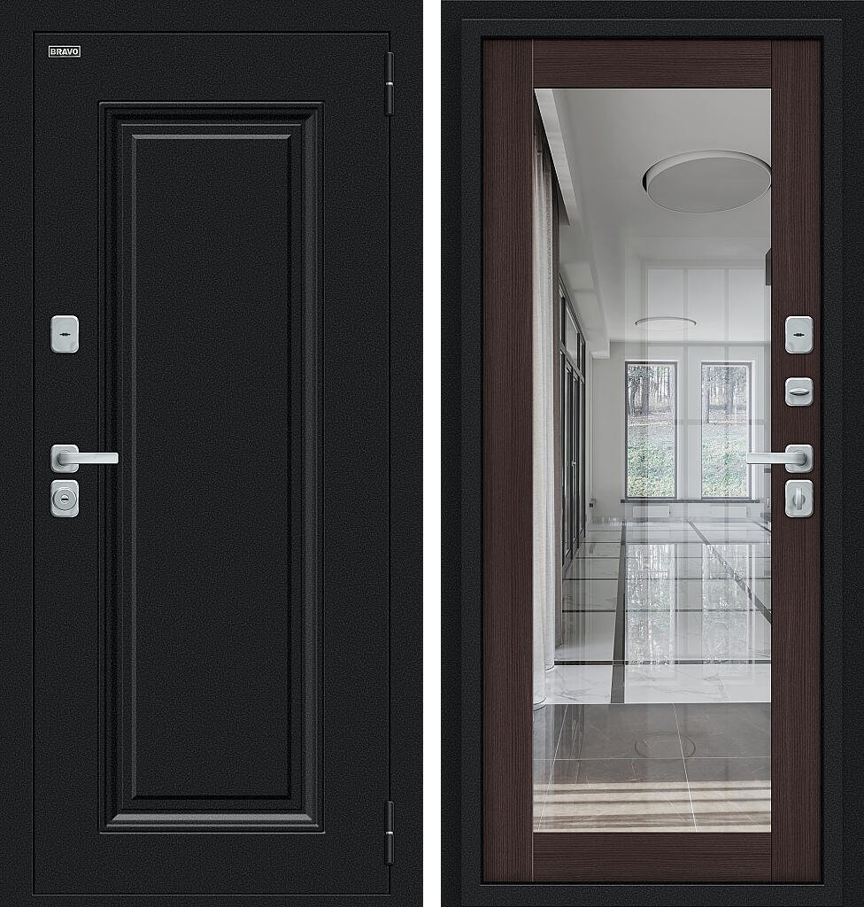 Флэш МФ/BChrome, цвет: Букле черное/Wenge Melinga