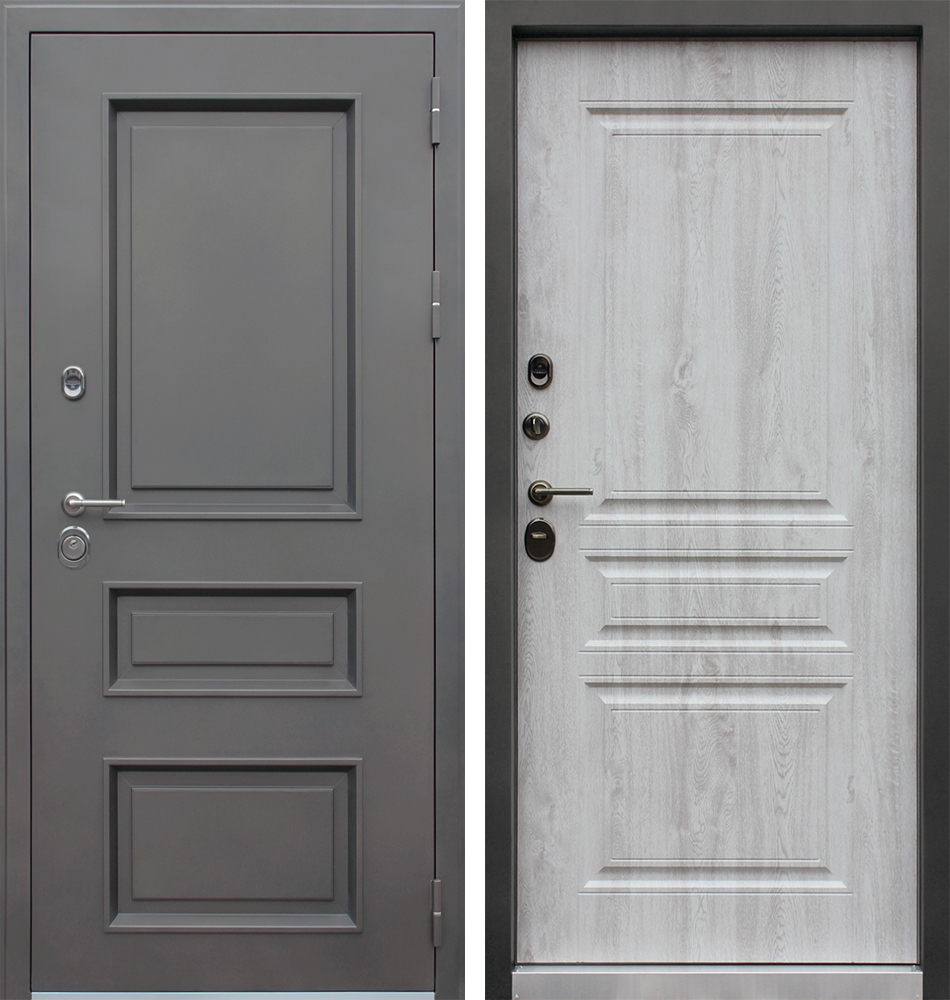 Входная дверь "Аляска" (терморазрыв) Цвет: Сосна белая