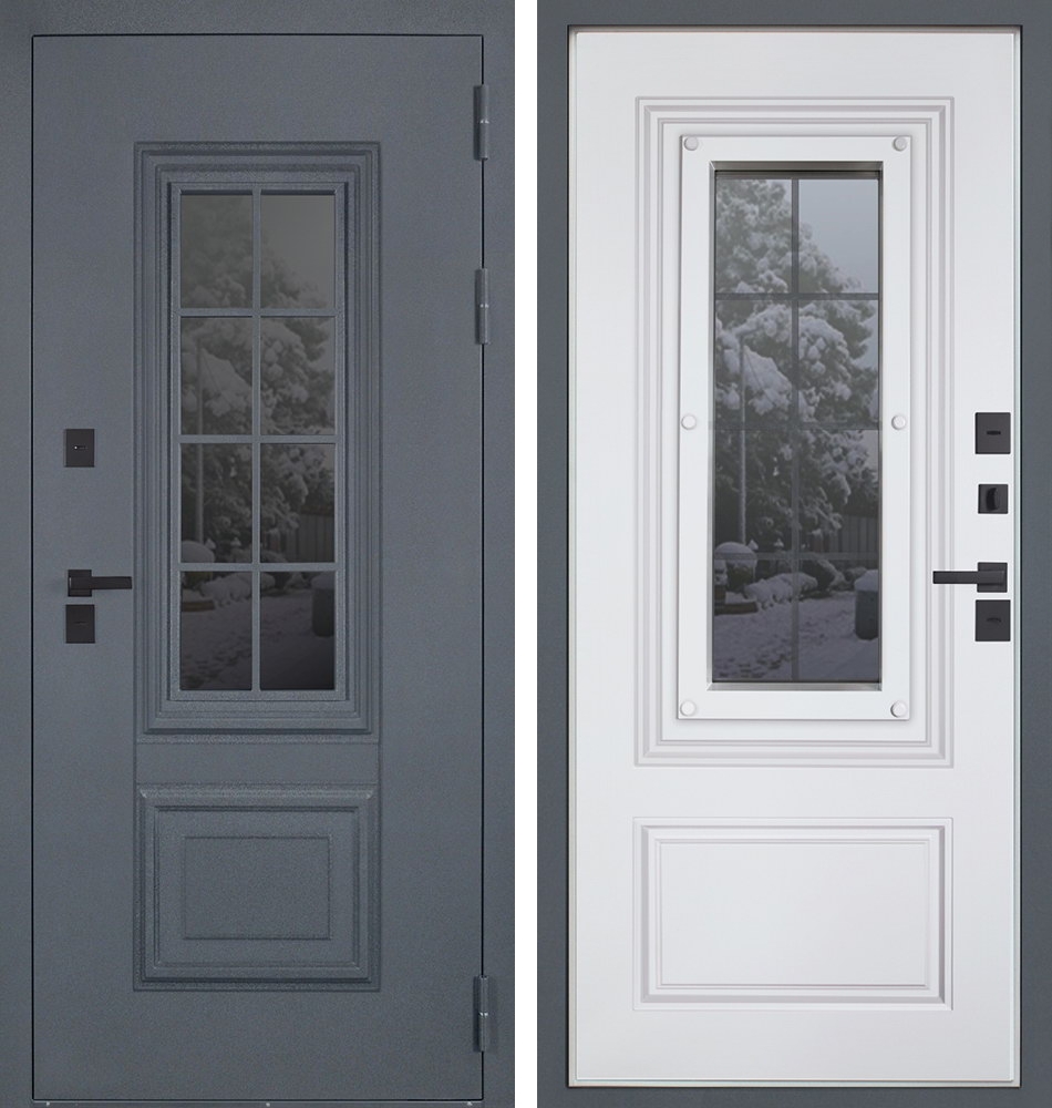 Входная дверь Арктика с окном (терморазрыв 3к)