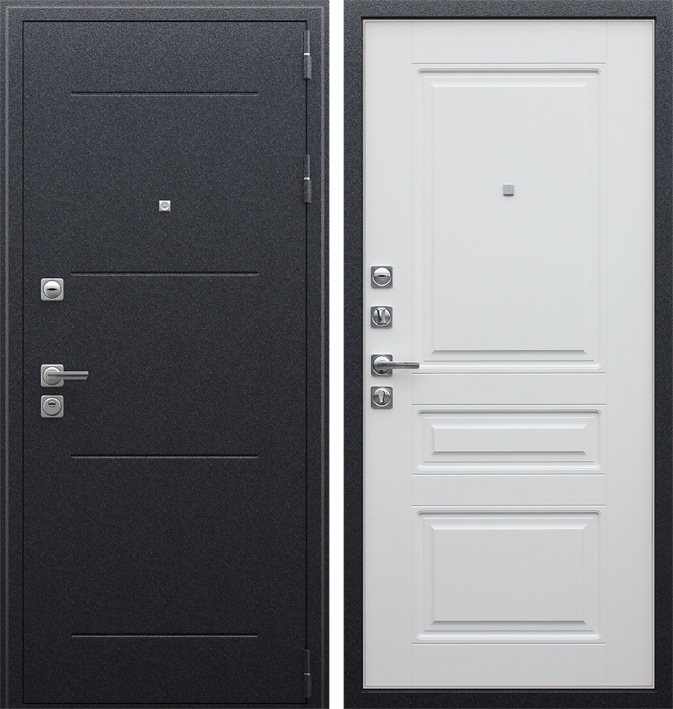 Входная дверь "Техно XN 91 U" Цвет «белый матовый»