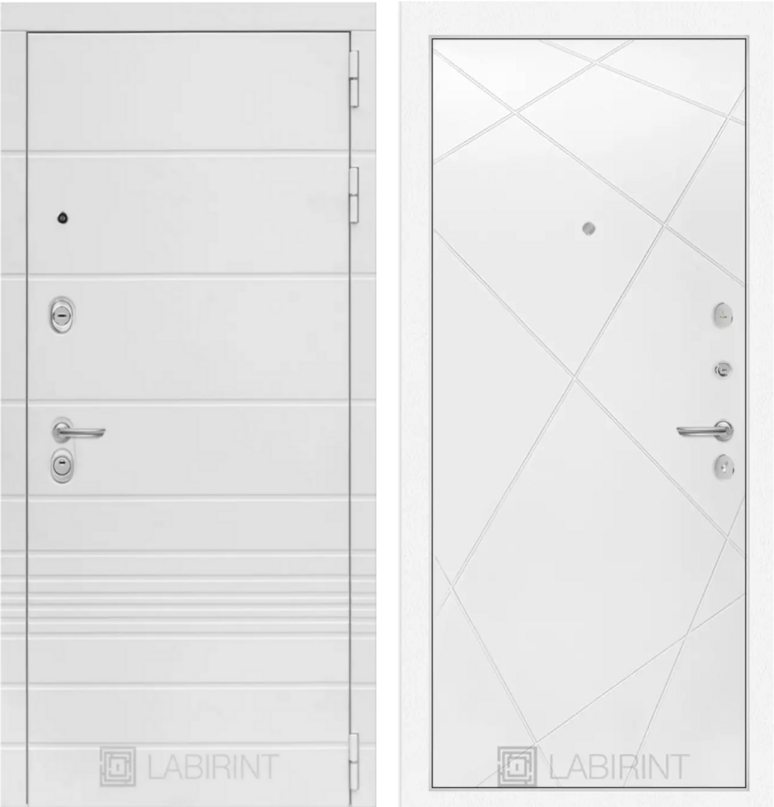 Входная дверь Трендо 24 - Белый софт