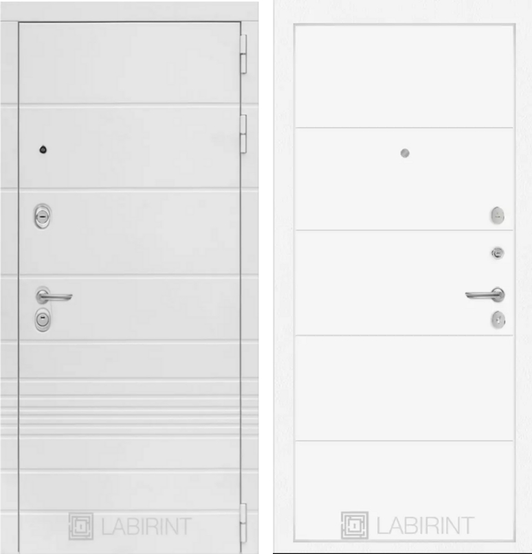 Входная дверь Трендо 13 - Белый софт