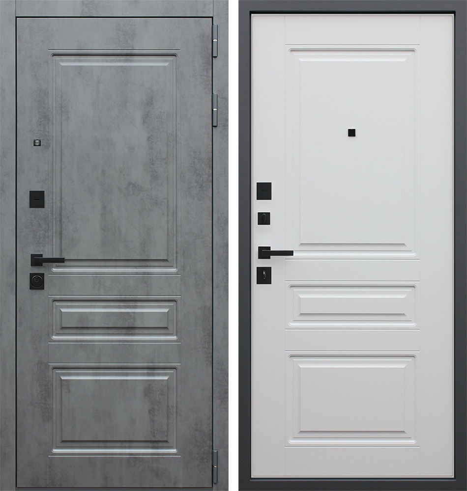Входная дверь "Лира". Цвет "бетон темный"