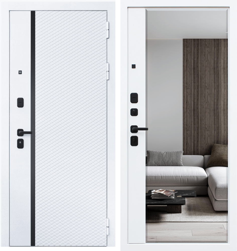 Входная дверь «Ливерпуль» с зеркалом